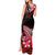 Hawaii Tank Maxi Dress Polynesian Shark with Kakau Red Version LT01 - Polynesian Pride