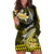 Hawaii Hoodie Dress Polynesian Shark with Kakau Yellow Version LT01 Yellow - Polynesian Pride