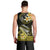 Hawaii Men Tank Top Polynesian Shark with Kakau Yellow Version LT01 - Polynesian Pride