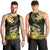 Hawaii Men Tank Top Polynesian Shark with Kakau Yellow Version LT01 - Polynesian Pride