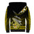 Hawaii Sherpa Hoodie Polynesian Shark with Kakau Yellow Version LT01 - Polynesian Pride