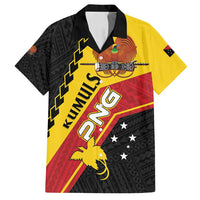 Custom PNG Family Matching Long Sleeve Bodycon Dress and Hawaiian Shirt The Kumuls Are On A Roll LT01 Dad's Shirt - Short Sleeve Black - Polynesian Pride