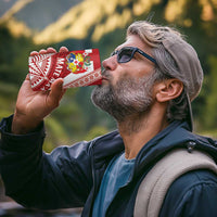 Tonga Rugby Mate Maa 4 in 1 Can Cooler Tumbler Ngatu Pattern