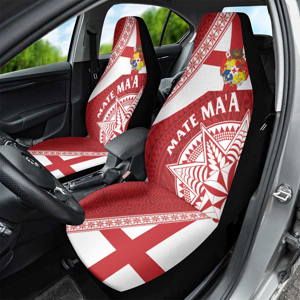 Tonga Rugby Mate Maa Car Seat Cover Ngatu Pattern