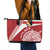 Tonga Rugby Mate Maa Leather Tote Bag Ngatu Pattern