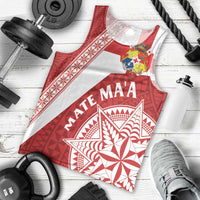 Custom Tonga Rugby Mate Maa Men Tank Top Ngatu Pattern