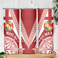 Tonga Rugby Mate Maa Skinny Tumbler Ngatu Pattern