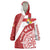 Custom Tonga Rugby Mate Maa Wearable Blanket Hoodie Ngatu Pattern