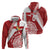 Custom Tonga Rugby Mate Maa Zip Hoodie Ngatu Pattern