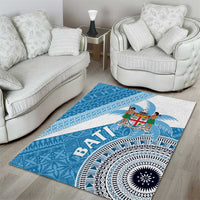 Fiji Rugby Bati Area Rug Tapa Pattern
