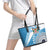 Fiji Rugby Bati Leather Tote Bag Tapa Pattern