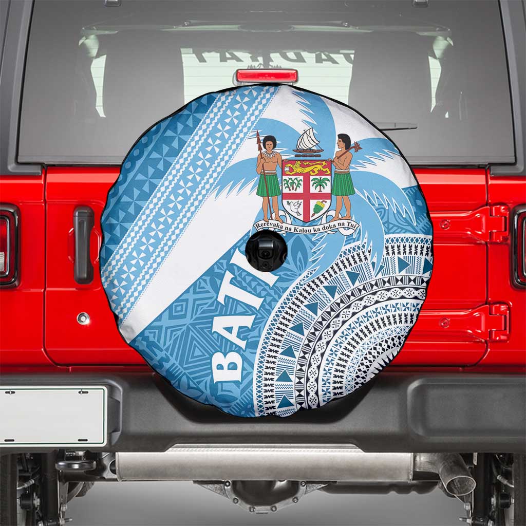 Fiji Rugby Bati Spare Tire Cover Tapa Pattern