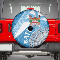 Fiji Rugby Bati Spare Tire Cover Tapa Pattern