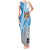 Custom Fiji Rugby Bati Tank Maxi Dress Tapa Pattern