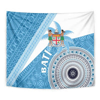 Fiji Rugby Bati Tapestry Tapa Pattern