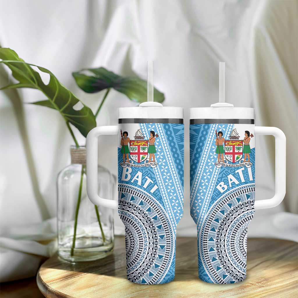 Fiji Rugby Bati Tumbler With Handle Tapa Pattern