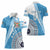 Custom Fiji Rugby Bati Women Polo Shirt Tapa Pattern