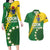 Custom Cook Islands Rugby Kukis Couples Matching Long Sleeve Bodycon Dress and Hawaiian Shirt Circle Stars