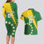 Custom Cook Islands Rugby Kukis Couples Matching Long Sleeve Bodycon Dress and Hawaiian Shirt Circle Stars