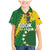 Custom Cook Islands Rugby Kukis Family Matching Mermaid Dress and Hawaiian Shirt Circle Stars