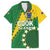 Custom Cook Islands Rugby Kukis Family Matching Puletasi and Hawaiian Shirt Circle Stars