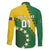 Custom Cook Islands Rugby Kukis Family Matching Puletasi and Hawaiian Shirt Circle Stars
