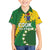 Custom Cook Islands Rugby Kukis Family Matching Puletasi and Hawaiian Shirt Circle Stars