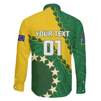 Custom Cook Islands Rugby Kukis Family Matching Summer Maxi Dress and Hawaiian Shirt Circle Stars LT01 - Polynesian Pride