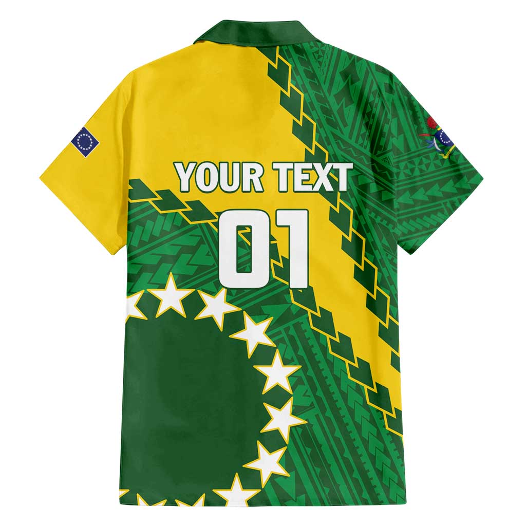 Custom Cook Islands Rugby Kukis Family Matching Tank Maxi Dress and Hawaiian Shirt Circle Stars LT01 - Polynesian Pride