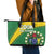 Cook Islands Rugby Kukis Leather Tote Bag Circle Stars