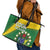 Cook Islands Rugby Kukis Leather Tote Bag Circle Stars