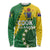 Custom Cook Islands Rugby Kukis Long Sleeve Shirt Circle Stars