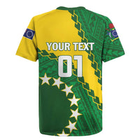 Custom Cook Islands Rugby Kukis Rugby Jersey Circle Stars
