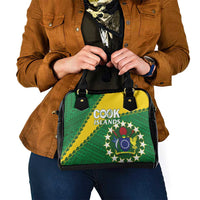 Cook Islands Rugby Kukis Shoulder Handbag Circle Stars