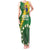 Custom Cook Islands Rugby Kukis Tank Maxi Dress Circle Stars