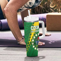 Cook Islands Rugby Kukis Tumbler With Handle Circle Stars