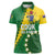 Custom Cook Islands Rugby Kukis Women Polo Shirt Circle Stars