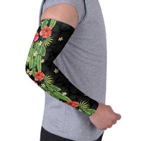 Hawaiian Hibiscus Plumeria Arm Sleeves Tropical Leaves