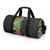 Hawaiian Hibiscus Plumeria Duffle Bag Tropical Leaves LT01 - Polynesian Pride
