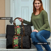Hawaiian Hibiscus Plumeria Travel Bag Tropical Leaves