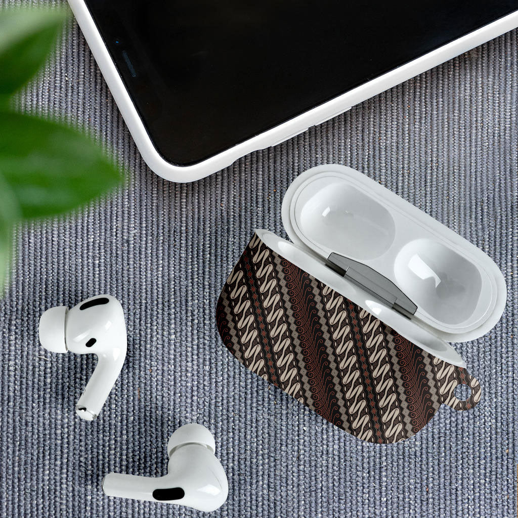Yogyakarta Parang Batik Motifs AirPods Case Indonesian Traditional Pattern