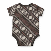 Yogyakarta Parang Batik Motifs Baby Onesie Indonesian Traditional Pattern LT01 - Polynesian Pride