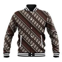 Yogyakarta Parang Batik Motifs Baseball Jacket Indonesian Traditional Pattern
