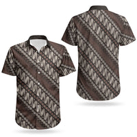 Yogyakarta Parang Batik Motifs Couples Matching Puletasi and Hawaiian Shirt Indonesian Traditional Pattern LT01 - Polynesian Pride