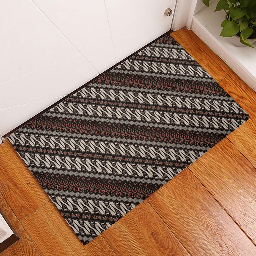 Yogyakarta Parang Batik Motifs Rubber Doormat Indonesian Traditional Pattern