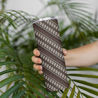 Yogyakarta Parang Batik Motifs Skinny Tumbler Indonesian Traditional Pattern