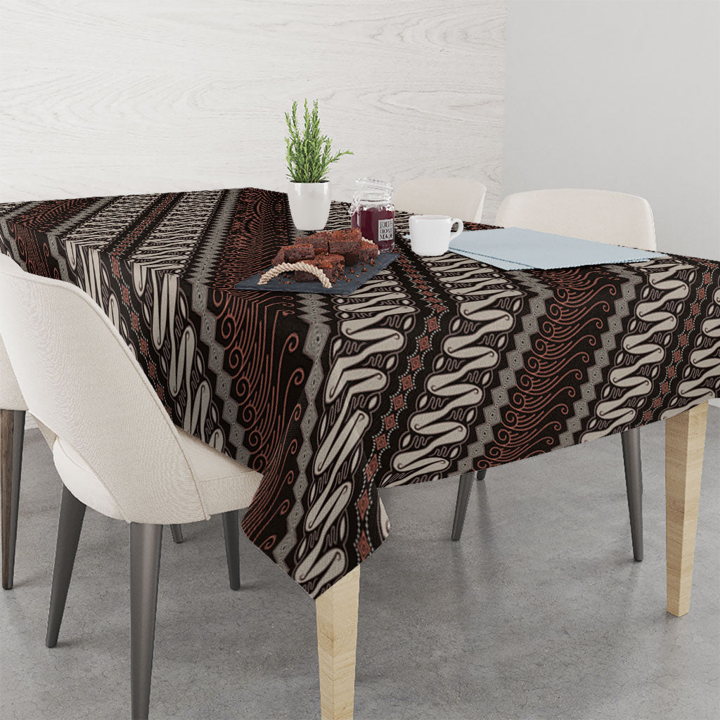 Yogyakarta Parang Batik Motifs Tablecloth Indonesian Traditional Pattern