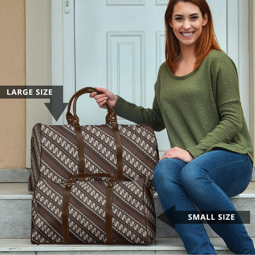 Yogyakarta Parang Batik Motifs Travel Bag Indonesian Traditional Pattern