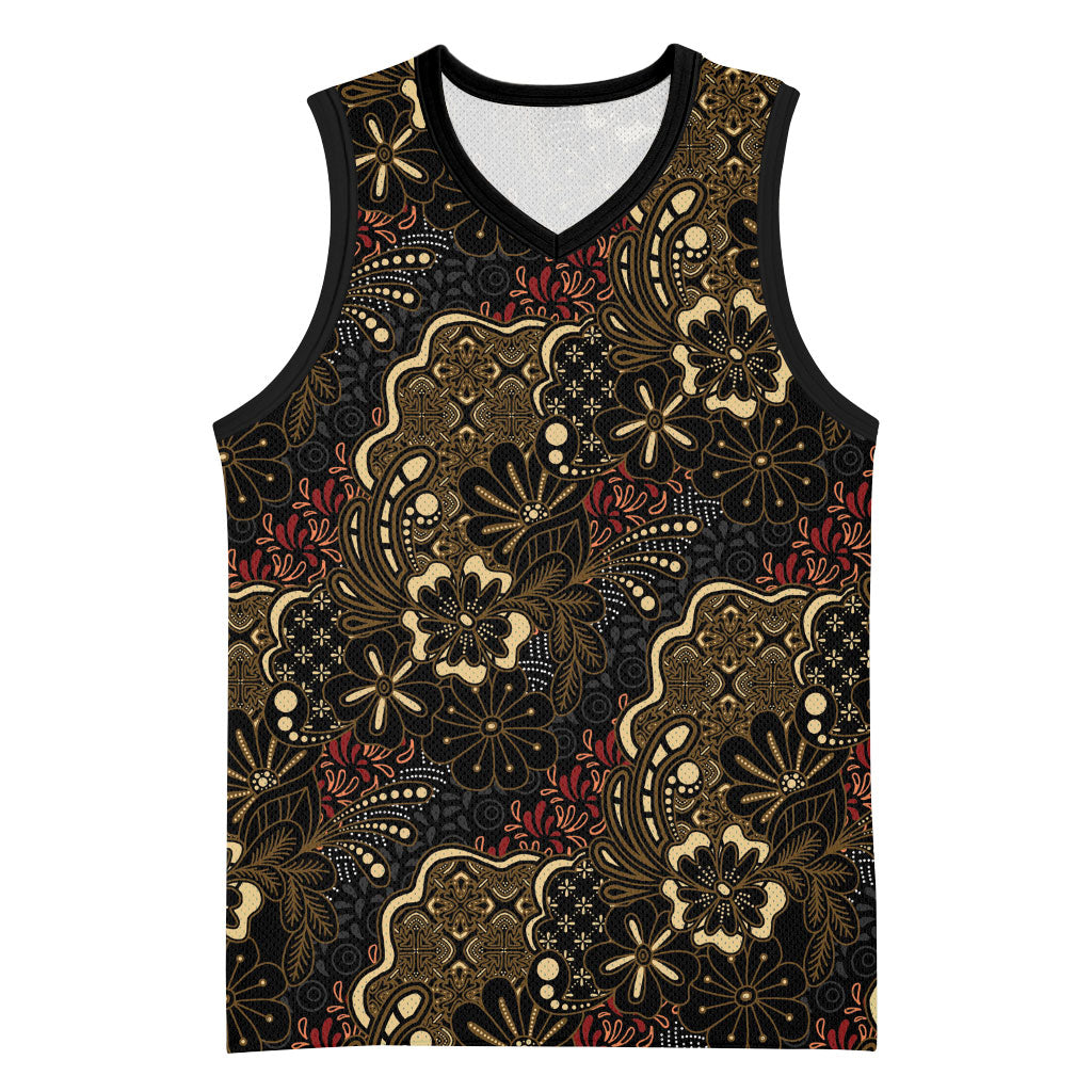 Batik Sekar Jagad Basketball Jersey Indonesian Traditional Pattern