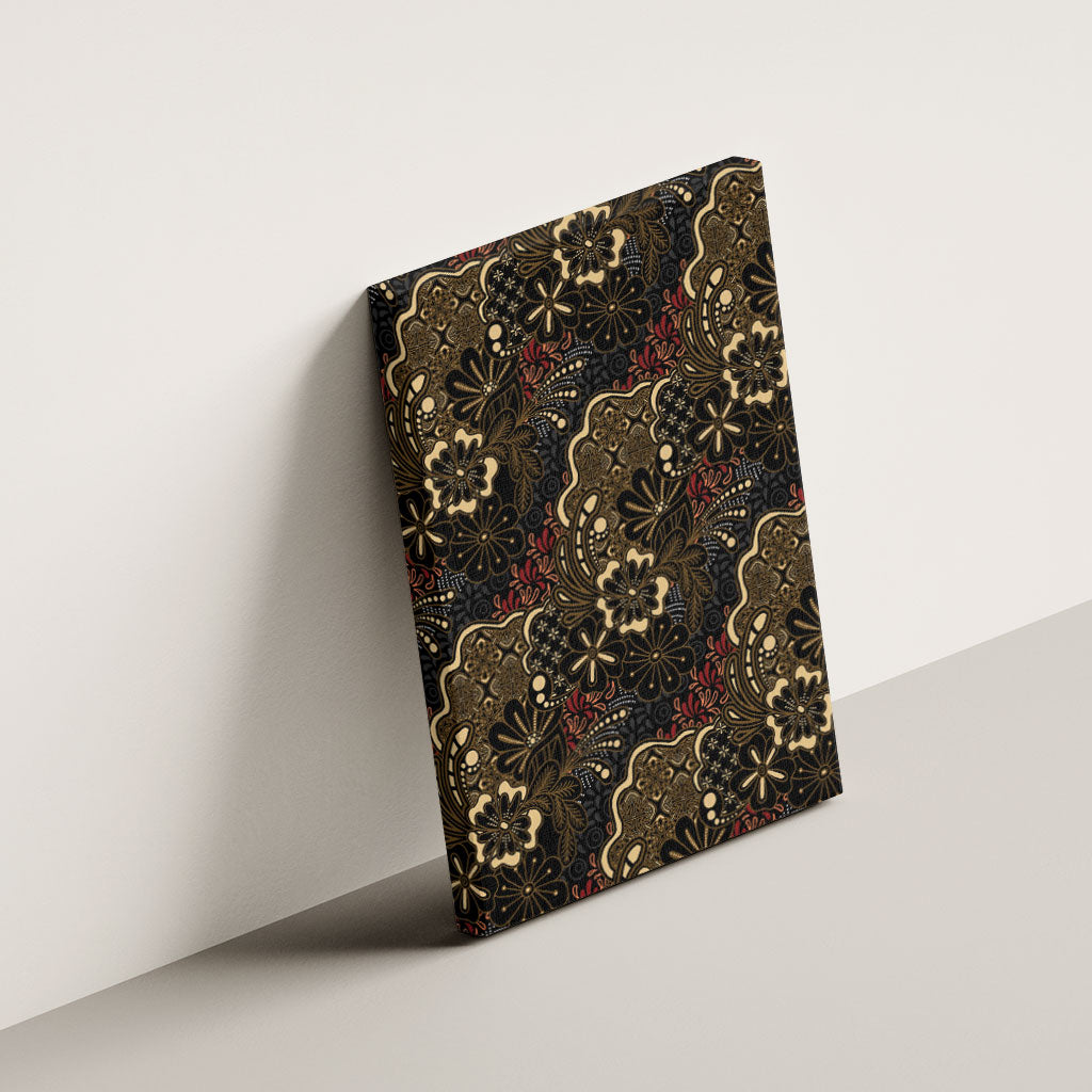 Batik Sekar Jagad Canvas Wall Art Indonesian Traditional Pattern